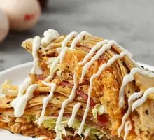 Savory Meat Floss Bacon Pancake