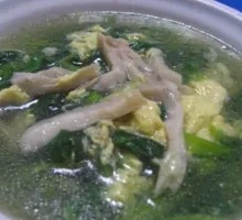 Enoki and Spinach Soup