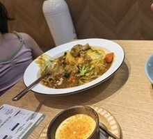 Beef Curry Omelette Rice