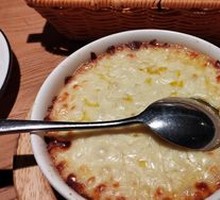Fresh Baked Cheese-Crusted Sweet Potato