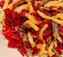 Dry-Fried Beef with Lotus Root Strips