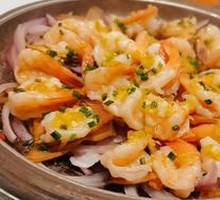 Sizzling Fresh Shrimp