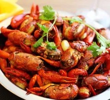 Stewed Large Green Shrimp in Oil