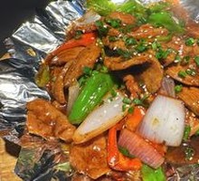 Black Pepper Beef on Iron Plate