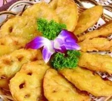 Crispy Lotus Root with Meat Filling