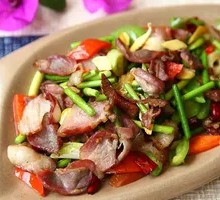 Fried腊 Meat with Fermented Chili