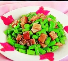 Spicy Pork and Green Bean Dice with Lao Gan Ma