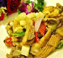 Dry-Fried Glutinous Rice Fish Rice Bowl