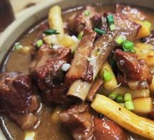 Braised Spare Ribs with Rice Cake