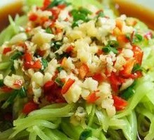 Cucumber Salad with Lettuce Strips