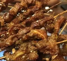 Lamb Skewers on Red Willow Branches