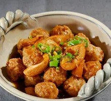 Egg White and Lotus Root Balls Stir-fried