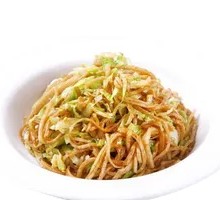 Egg and Pork Noodles with Ham