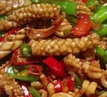 Squid and Pork Kidney Stir-fry