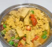 Braised Fish Offal with Tofu