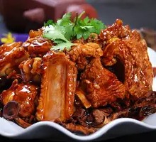 Pork Rib and Chicken Leg Rice Bowl