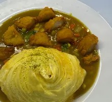 Lungli Fish Curry Omelet Rice