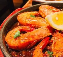 Sizzling Lemon Shrimp