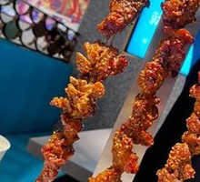 Grilled Pork with Large Skewers