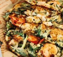 Korean-style Scallion and Shrimp Pancake