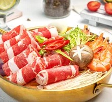 Beef and Rice Cake Hot Pot