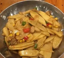 Dry Pot Yam Slices
