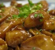 Braised Abalone with Rice Cake