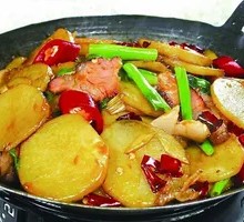 Spicy Potatoes in Dry Pot