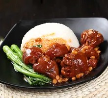 Pork Trotter and Roast Goose Rice