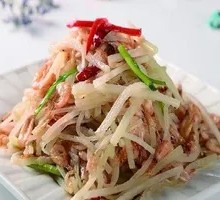 Radish and River Shrimp Stir-fry