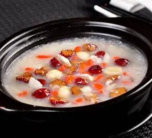 Lotus Seed and Pork Rice Porridge