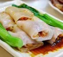 Honey-glazed BBQ Pork Rice Noodle Rolls