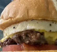 Signature Cheese Beef Sunny Side Egg Burger