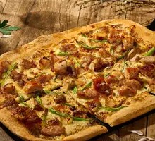 Classic Roman Meat Medley Pizza