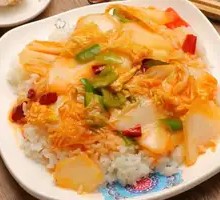 Beef and Chinese Cabbage Rice Bowl