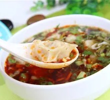 Celery Pork Sour Spicy Soup Dumplings
