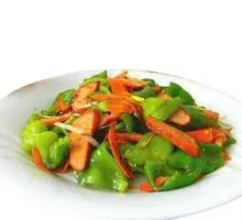 Green Pepper Stir-fried Sausage