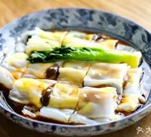 Century Egg Mushroom Rice Noodle Roll