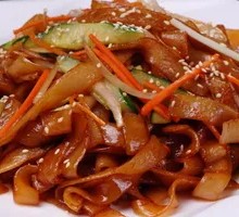 Stir-Fried Rice Noodles with Chinese Sausage