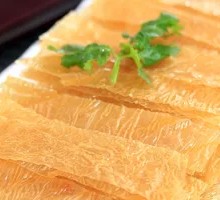 Oil-soaked tofu skin