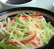 Spicy and Sour Potato Stir-fry Rice Bowl