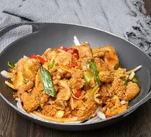 Dry Pot Fish Roe Tofu
