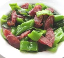 Green Pepper and Sausage