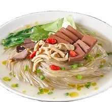 Three-Flavor Duck Blood and Noodle Soup