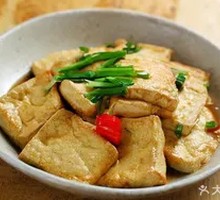 Fried Tofu with Green Onion