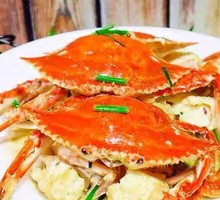 Scalloped Spider Crab with Green Onion and Ginger