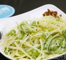 Green Pepper and Potato Noodles with Rice