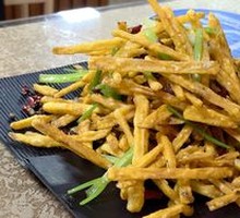 Dry-Fried Sesame Lotus Root Strips