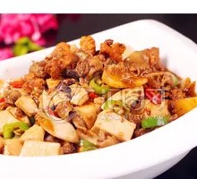 Braised Fish Offal with Tofu