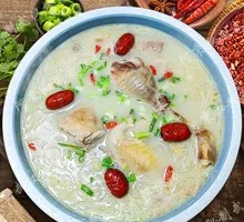 Chicken Soup with Earthy Flavor